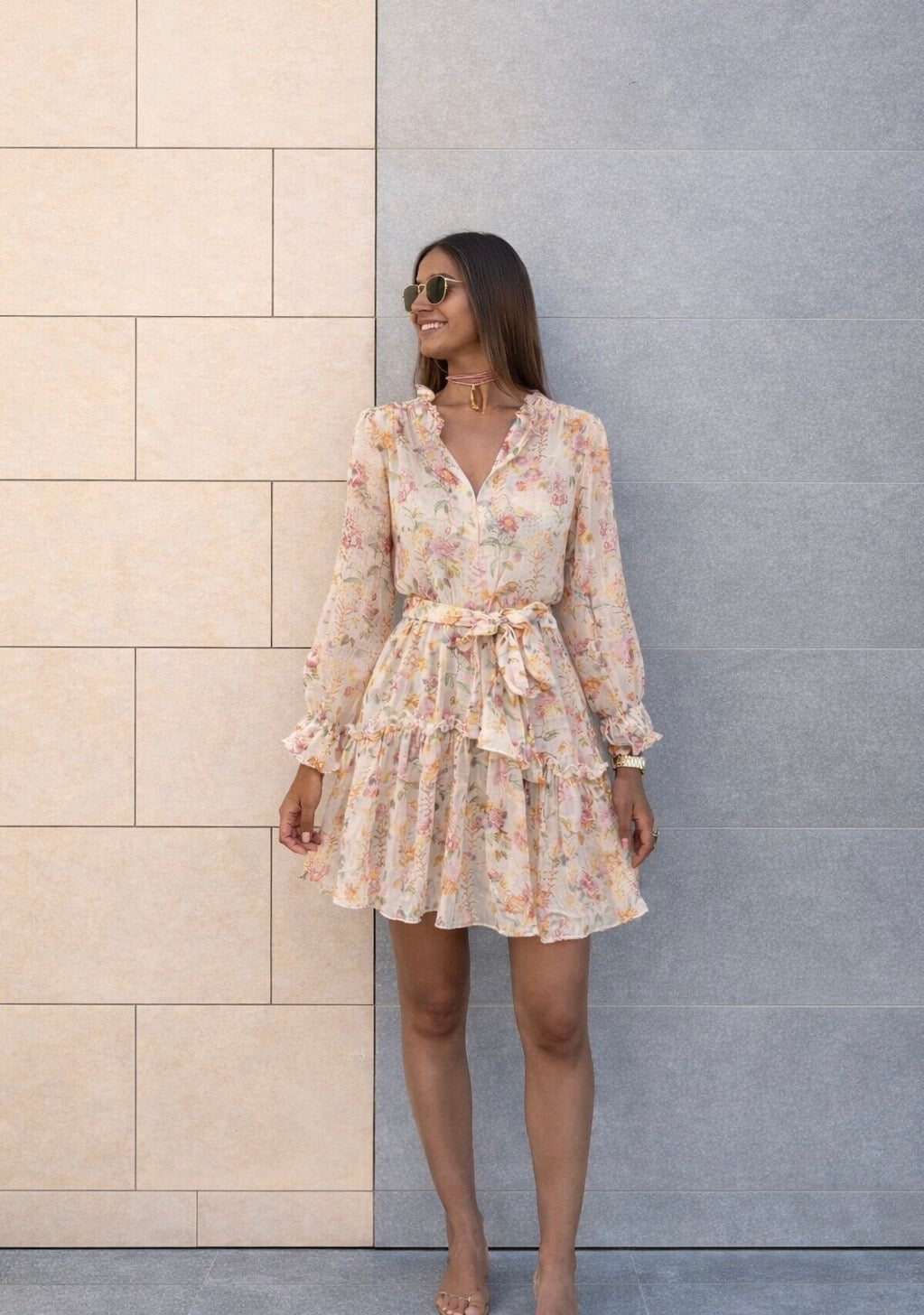 Robe courte fleurie – esprit bohème chic - Giulia