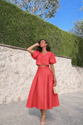 Ensemble jupe midi & top court - Alba