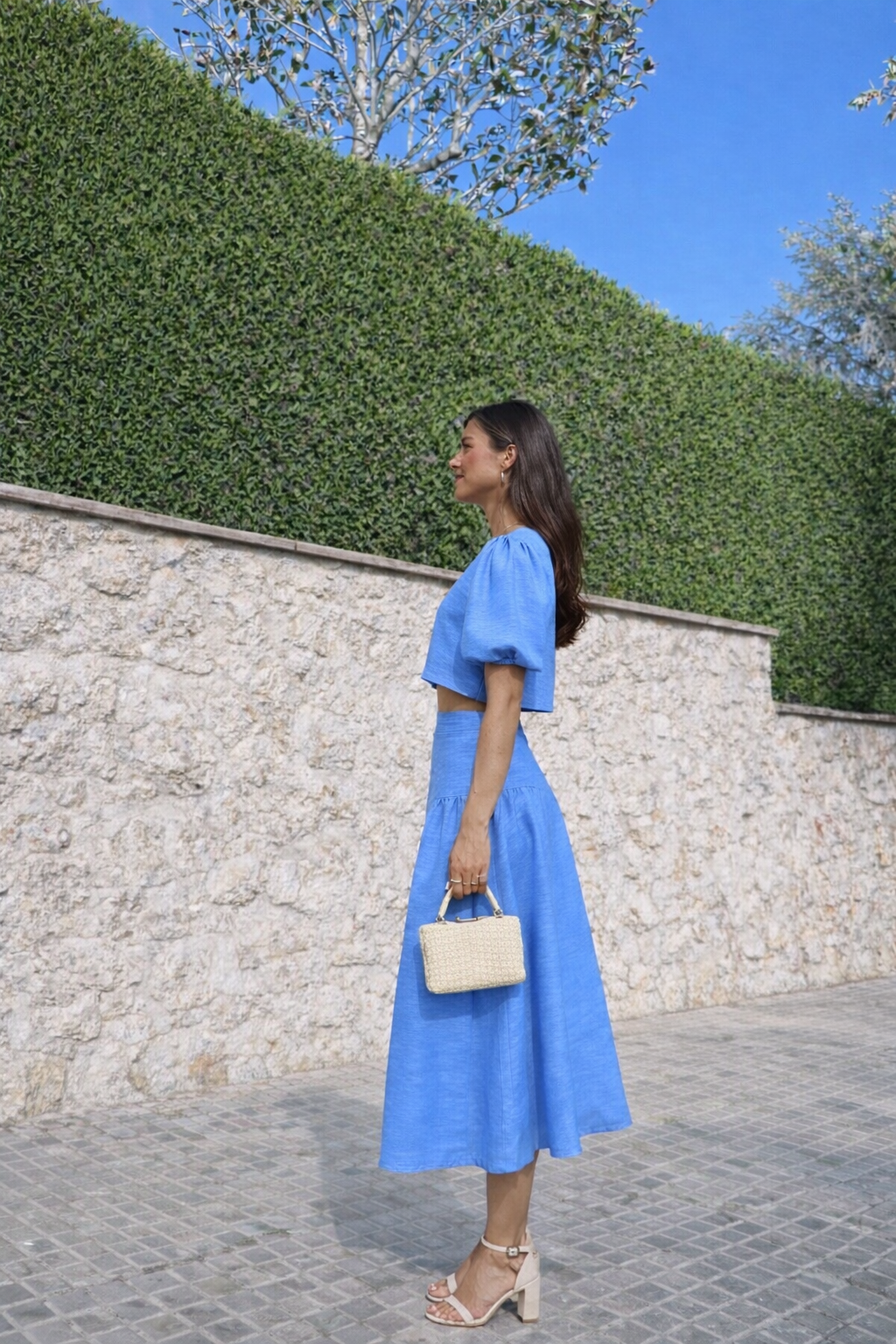 Ensemble jupe midi & top court - Alba