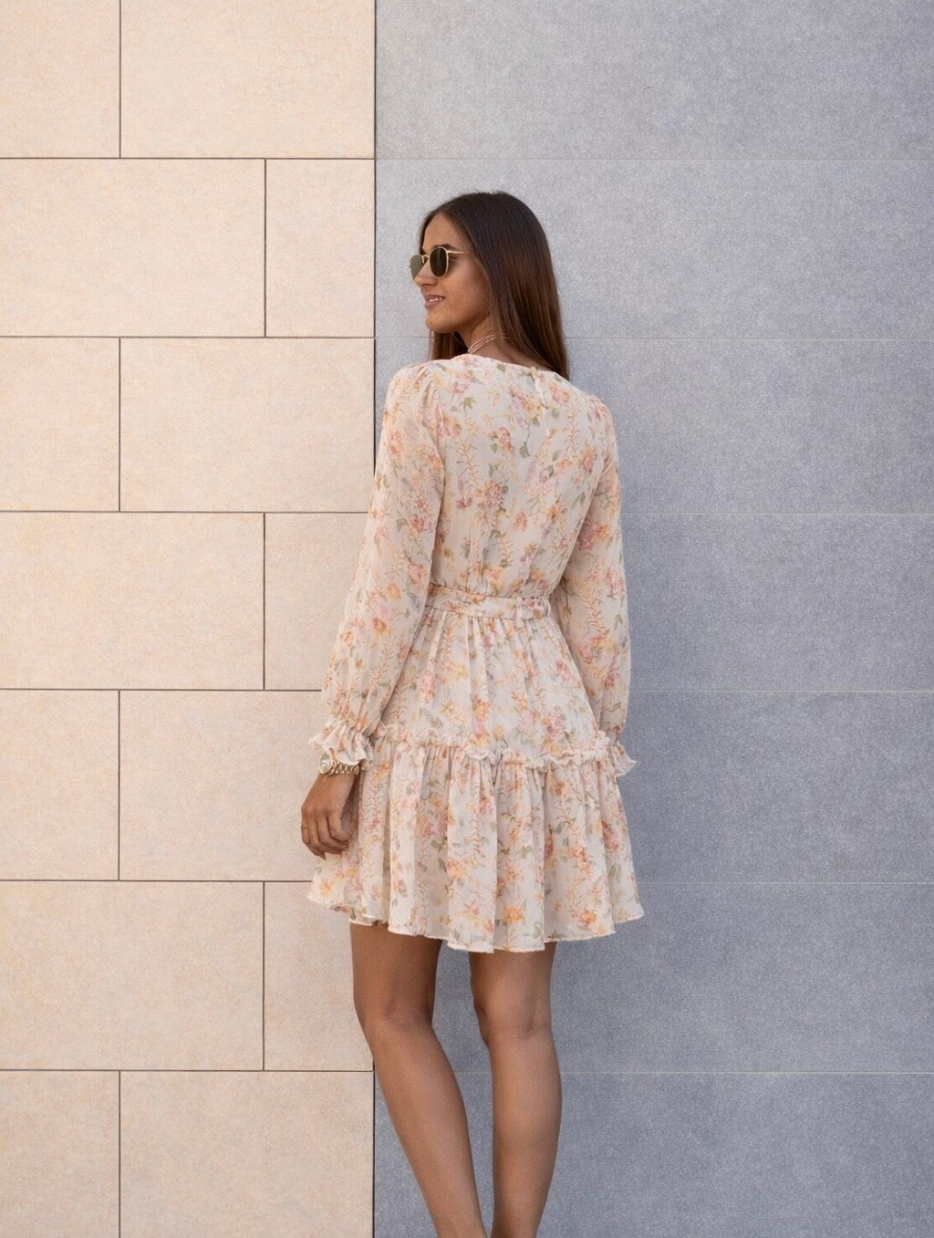Robe courte fleurie – esprit bohème chic - Giulia